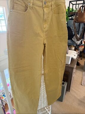 Lane Bryant Yellow High-Rise relaxed Straight Jeans